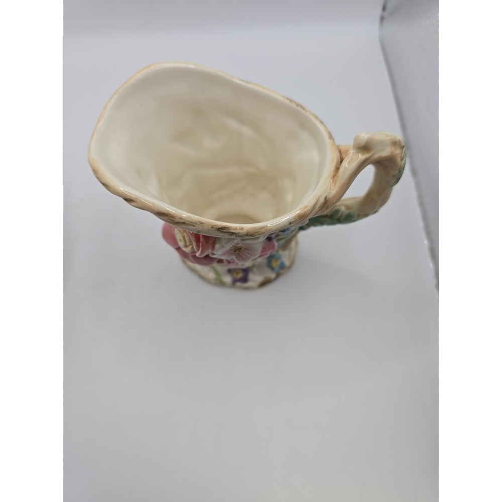 FITZ AND FLOYD Woodland Spring Sugar Bowl & Creamer Set w/lid & spoon - Picture 8 of 13